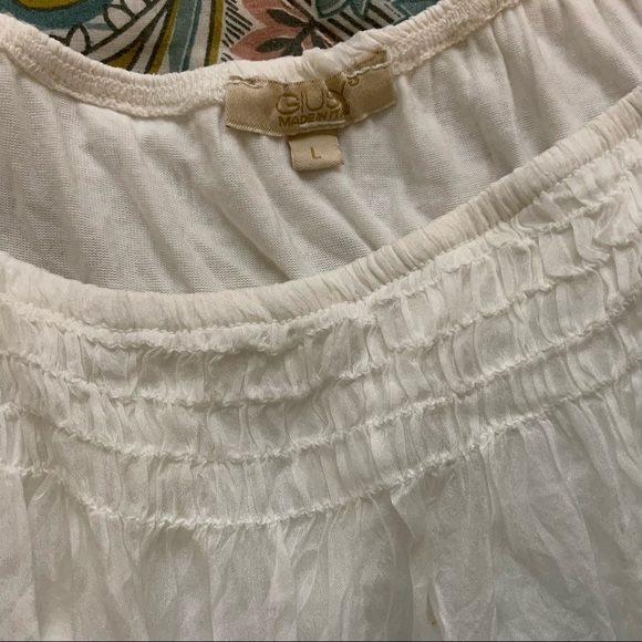 Giusy Women’s White Silk Shirt large - Picture 3 of 5